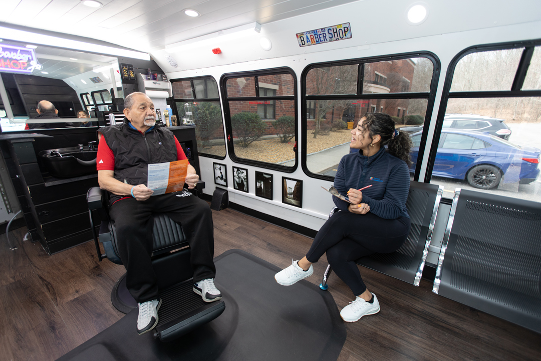 Senior Connection | Barber Connect Bus Central MA Health Screening
